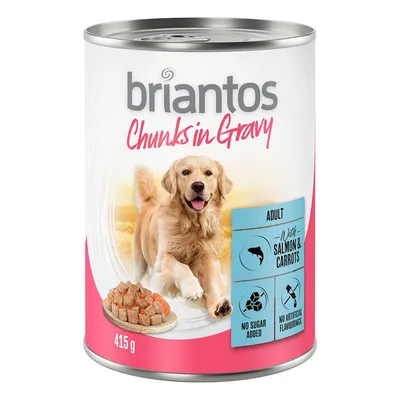Briantos Chunks in Gravy Saver Pack 24 x 415g - Salmon & Carrots