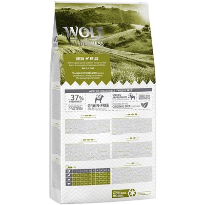 Wolf of Wilderness Senior "Green Fields" - Agnello - Set %: 4 x 1 kg - NUOVA RICETTA!