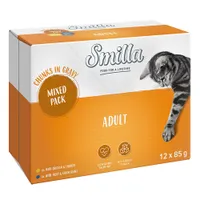 Sparpaket 24 x 85 g Smilla Häppchen mit Gemüse - Adult Mix (2 Sorten)