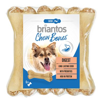 Briantos Chew Bones Digest (mit Präbiotika) 6 x 12 cm (330 g)