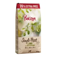 Purizon 14,4 kg pienso para perros en oferta: 12 + 2,4 kg ¡gratis! - Single Meat Adult Cordero y guisantes con flores de lúpulo