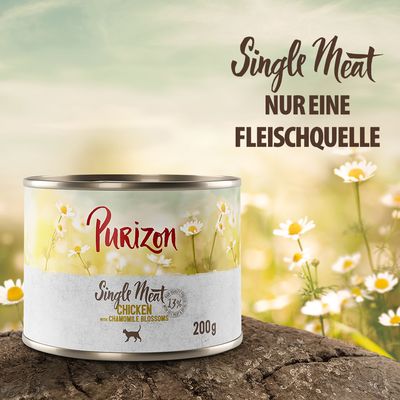 Purizon Single Meat 6 x 200 g Lamm mit Hopfenblüten