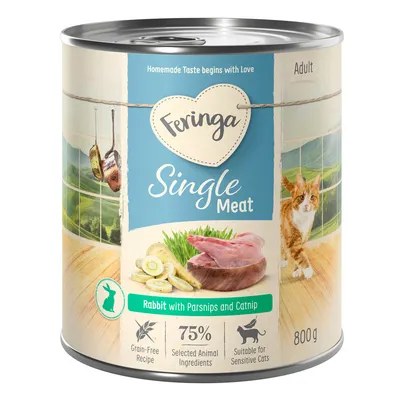 Feringa Single Meat Menu 12 x 800 g - Kanin med Pastinak & Katteurt