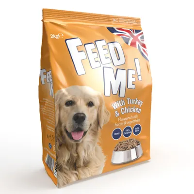 HiLife FEED ME - Turkey & Chicken Dry Dog food - Economy Pack: 12kg (6 x 2kg)