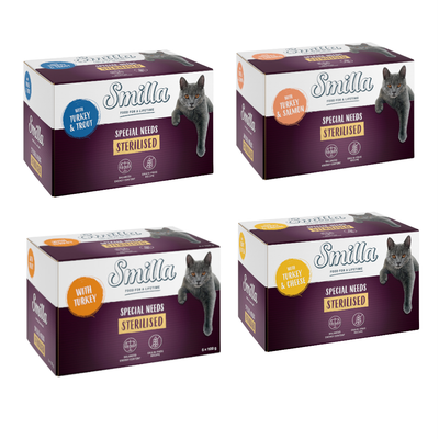 Sparpaket Smilla Schale Sterilised 24 x 100 g Mixpaket