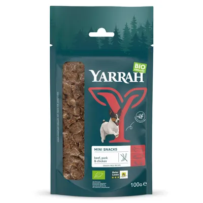 Yarrah Bio Mini Snack за кучета - 3 x 100 г