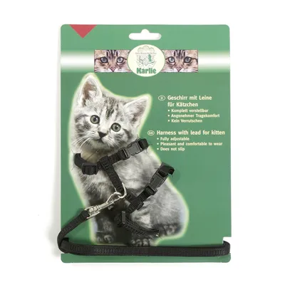 Arnés para gatitos Karlie - Negro