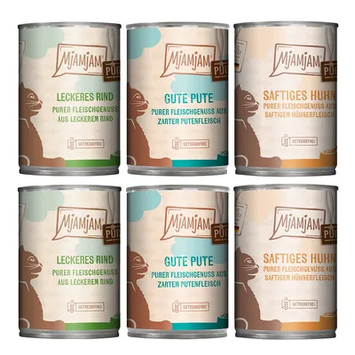 MjAM MjAM Pure Meat Pleasure Mixed Pack 6 x 400g - Mixed Pack (3 varieties)