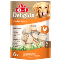 8in1 Delights Κόκκαλα Μάσησης Κοτόπουλο - S, 2 x 210 g (12 τεμάχια) 