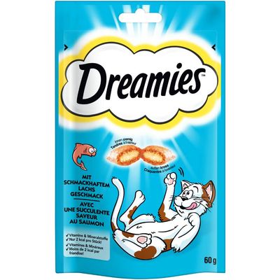 12 x 60 g Dreamies Mixbox (Kylling, ost, laks) - 12 x 60 g