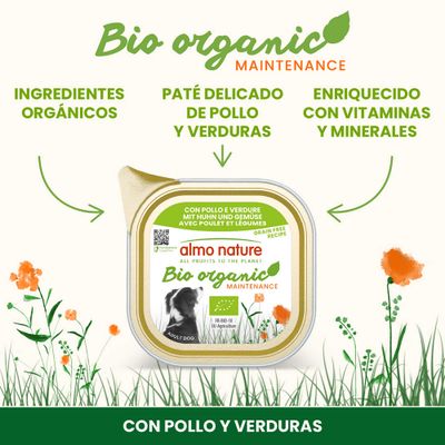 Almo Nature BioOrganic Maintenance 6 x 100 g - Pollo y verduras