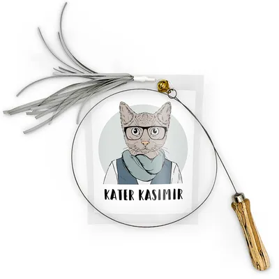 Kater Kasimir котешка въдица с лентички - 1 брой