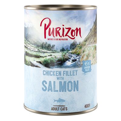 Purizon Adult kornfri 6 x 400 g Kyllingefilet & Laks