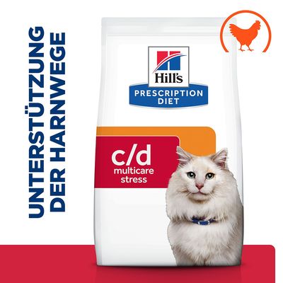 Hill's Prescription Diet c/d Multicare Stress Urinary Care poulet pour chat 1,5 kg