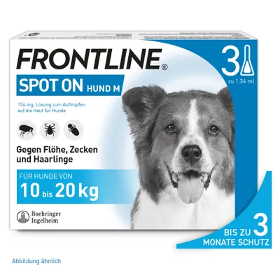Frontline® Spot on Hund M - 3 Pipetten x 1,34 ml