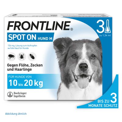 Frontline® Spot on Hund M 3 Pipetten x 1,34 ml