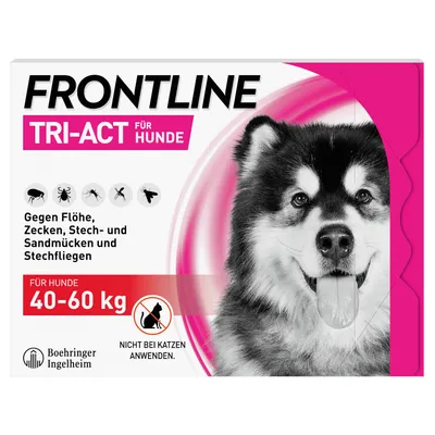Frontline® TRI-ACT Hunde XL (40 - 60 kg) - 6 Pipetten x 6 ml