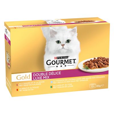 Jumbopack Gourmet Gold Duo Delice 96 x 85 g Luxury Mix