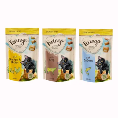 Skúšobné balenie Feringa Crunchy Bites  3 x 30 g Feringa Crunchy Bites mix - kura & syr, hovädzie a losos