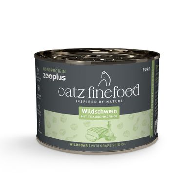 catz finefood Monoprotein zooplus 6 x 200 g divočák