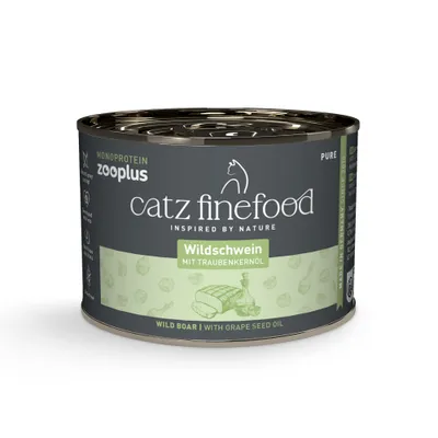 catz finefood Monoprotein zooplus 6 x 200 g - divočák catz finefood Monoprotein zooplus 6 x 200 g - divočák