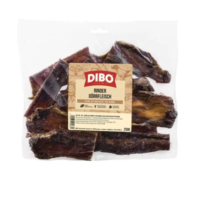 DIBO Tørret Oksekød - 4 x 250 g DIBO Tørret Oksekød - 4 x 250 g