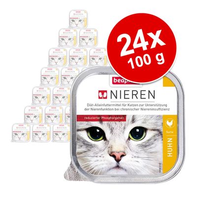 Zestaw beaphar Dieta na nerki, 24 x 100 g Zestaw mieszany, 4 smaki