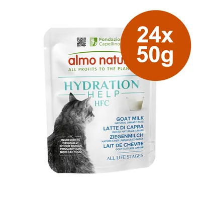 Ekonomipack: Almo Nature HFC Hydration Help 24 x 50 g - Tonfiskbuljong med tonfiskfilé