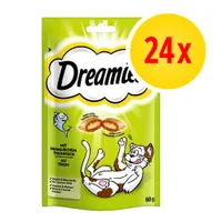 Dreamies mit himmlischem Thunfisch, 24x 60g. Mit Vitaminen und Mineralstoffen, nur 2 kcal pro Stück.