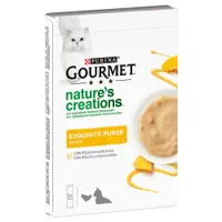 Gourmet Nature's Creations Exquisite Puree Snack 5 x 10 g - con Pollo e un pizzico di Zucca