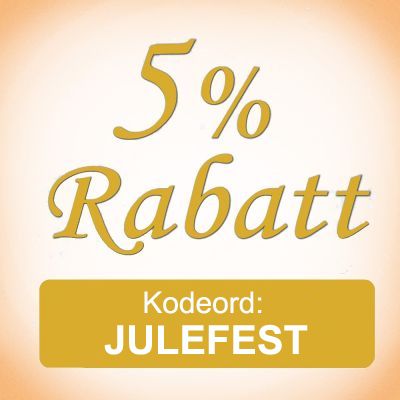 5 % Rabatt. Kodeord: JULEFEST