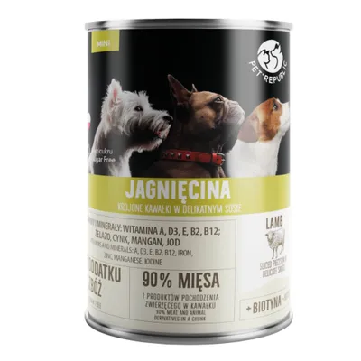 Pet Republic Adult v omáčce 10 x 400 g - jehněčí