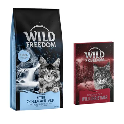 Wild Freedom Adult "Wild Hills" Sterilised kachní - bez obilovin - Kitten „Cold River“ – s lososem 6.5 kg + adventní kalendář (pamlsky sušené mrazem) 1 kus (13 g) Wild Freedom Adult "Wild Hills" Sterilised kachní - bez obilovin - Kitten „Cold River“ – s lososem 6.5 kg + adventní kalendář (pamlsky sušené mrazem) 1 kus (13 g)