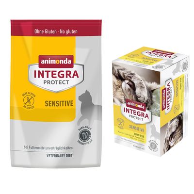Animonda Integra Protect 6 x 100 g tarrinas + 1,2 kg pienso ¡con descuento!