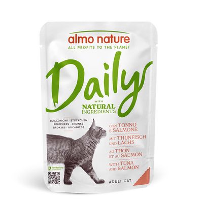 Almo Nature Daily Menu Pouch 6 x 70 g - Tonfisk och lax