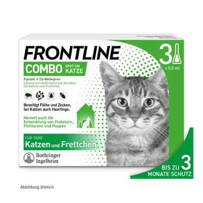 Frontline® Combo Spot-On Katze - 3 Pipetten x 0,5 ml Frontline® Combo Spot-On Katze - 3 Pipetten x 0,5 ml