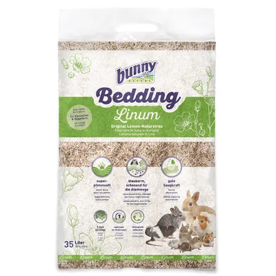 Bunny Bed O' Linum натурална постелка от лен - 35 л