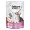Concept for Life 48 x 85 g - Pack Ahorro Kitten Grainfree salmón en gelatina