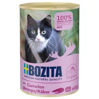 12 x 400g Bozita Wet Cat Food - 20% Off! * - Shrimps Pâté (12 x 400g)