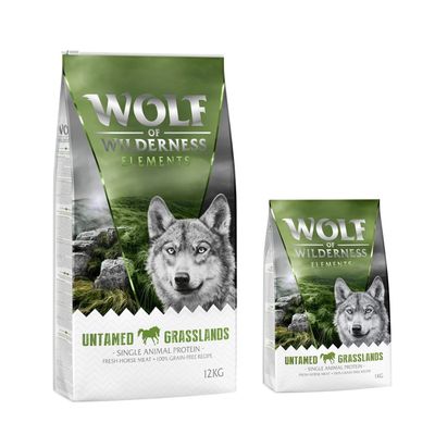 Wolf of Wilderness Sensitiv "Untamed Grasslands" Pferd - getreidefrei 12 + 2 kg gratis! 14 kg
