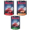 Rocco Classic 24 x 400 g - Pack Ahorro Pack mixto exclusivo (vacuno puro, vacuno y salmón, vacuno y pato)