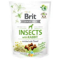 Brit Care Crunchy Cracker rovarok, nyúl & édeskömény - 200 g