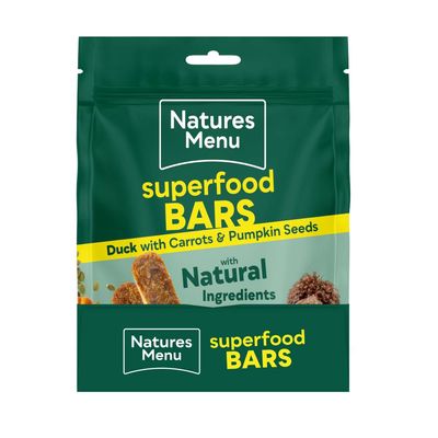 Natures Menu Country Hunter Superfood Bars with Duck