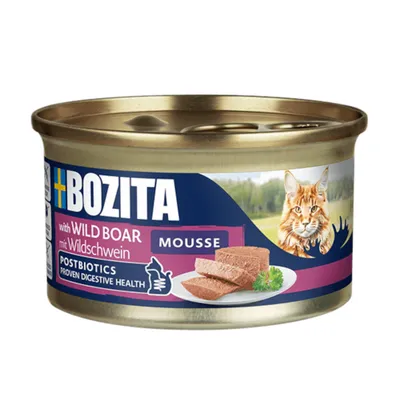 Bozita Mousse Postbiotics 12 x 85 g - Wildschwein