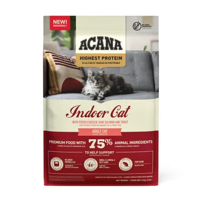Acana Cat Highest Protein z kurczakiem, łososiem i pstrągiem - 4,5 kg Acana Cat Highest Protein z kurczakiem, łososiem i pstrągiem - 4,5 kg