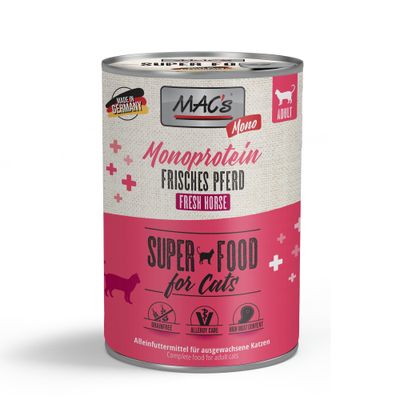 MAC's Monoprotein Frische Pute, Super Food for Cats, Adult, grainfree, allergy care, high meat content, Alleinfuttermittel für ausgewachsene Katzen, Made in Germany.