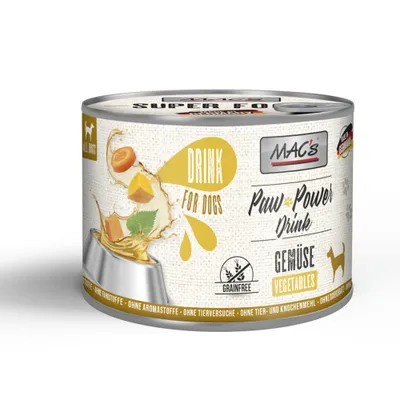 Pachet economic: MAC's Dog Paw Power Drink 12 x 185 g - Legume
