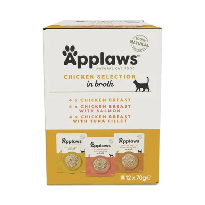 Probierpaket Applaws Pouch mit Brühe Mix 12 x 70 g - Mixpaket Hühnchen 3 (3 Sorten)