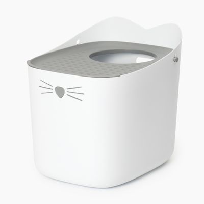 catit PIXI kattlåda, mått: 52 x 41 x 47,5 cm, öppning Ø 23 cm. Passande PIXI ströskopa säljs separat, #44265.