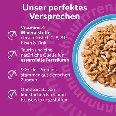 Whiskas 1+ Adult Frischebeutel 40 x 85 g - Fisch in Gelee (4 Sorten)